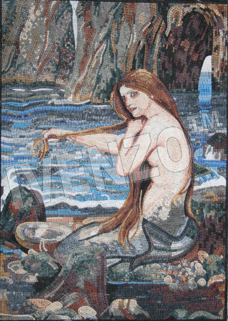 Mozaïek FK055 Waterhouse: Mermaid