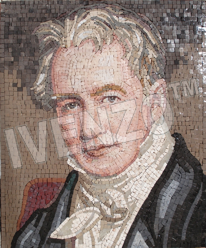 Mozaïek FK077 Portret van Alexander von Humboldt