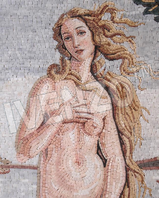 Mozaïek FK029 Details Botticelli: Geboorte van Venus 1