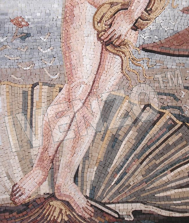 Mozaïek FK029 Details Botticelli: Geboorte van Venus 2