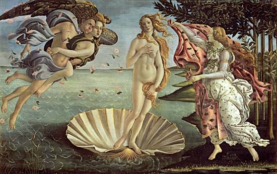 Mozaïek FK029 Details Botticelli: Geboorte van Venus 3