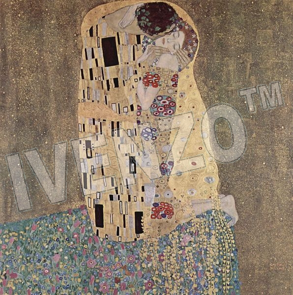 Mozaïek FK053 Details Gustav Klimt: De Kus 1