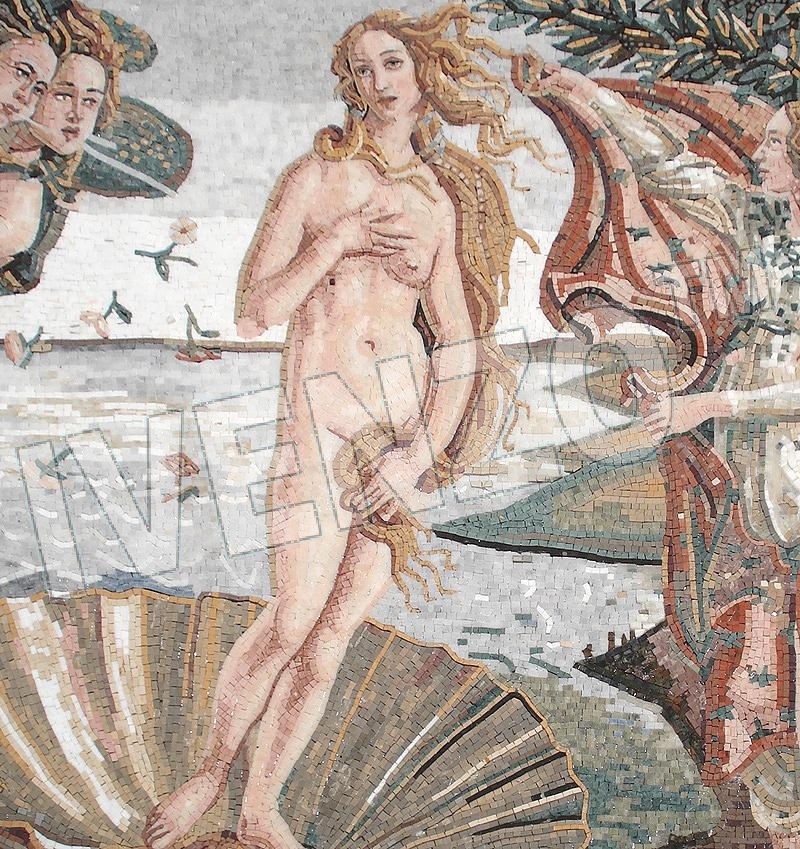 Mozaïek FK101 Details Botticelli: Geboorte van Venus 1