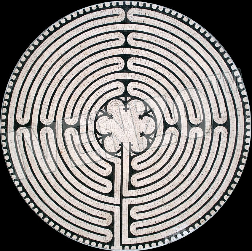 Mozaïek MK082 Labyrinth van Chartres