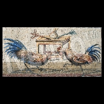 Mozaïek Hanengevecht uit Pompeii