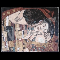 Mozaïek Gustav Klimt: De Kus