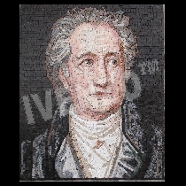 Mozaïek Portret Johann Wolfgang von Goethe
