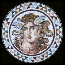 Mozaïek Medusa van Athene